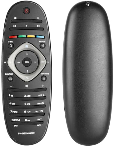 Fjärrkontroll 242254990301 kompatibel med Philips Smart TV 26PFL3606H/12 32PFL3506H/12 32PFL5406H/12 42PFL3606H/12 47PFL4606H/12 22PFL3206H/12 32PFL6606K/02 40PFL5606H/12 ersättningsstyrenhet