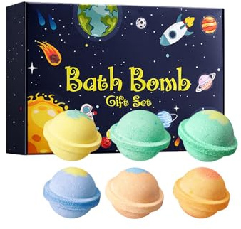 Coffret Cadeau Boules de Bain, Effervescent, Bath Bombs, Nettoie, Exfolie, Élimine les Impuretés et le Sébum à la Surface de la Peau, Hydrate et Nourrit, Convient à Tous les Types de Peau