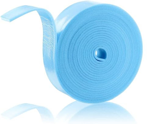 Randdämmstreifen 50mm x 5mm x 20m Randdämmstreifen Selbstklebend Blau | Randdämmstreifen für Ausgleichsmasse Randstreifen Randdämmung für Fußbodenheizung und Wänden