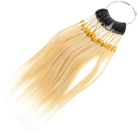 WEKADRIN 30 pièces Échantillons Véritables Cheveux pour Test Couleur Mèches Coiffure Professionnels Nuancier Mèches Naturelles Salon