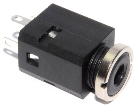 3,5 mm 3 Polig Stereo Klinkenstecker Buchse Löten Chassis Montage Gerade [5 Stück]