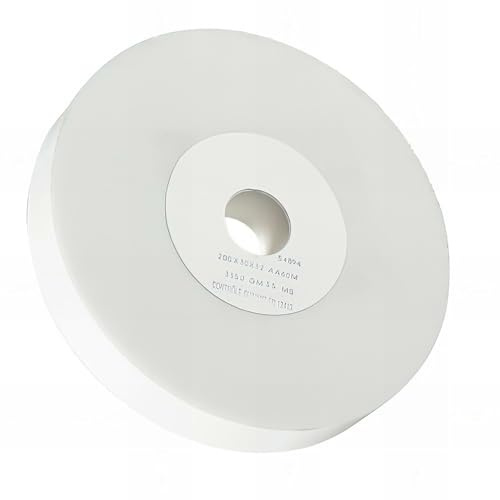 Sidamo - Muela de afilar para esmeriladora de banco (grano AA60M, 150 x 25 x 32 mm)