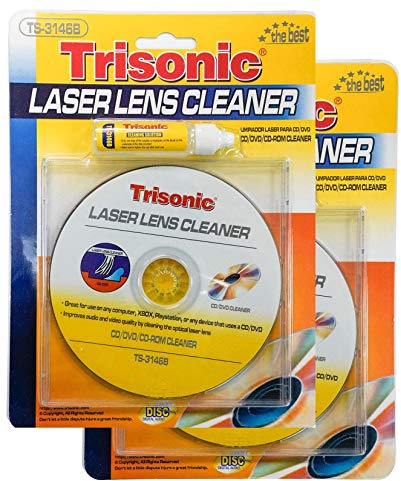 DDI 2 Kits of Trisonic CD/DVD/CD-ROM Laser Lens Cleaner-Liquid Included
