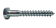 DIN 571 Sechskant-Holzschrauben galv. verzinkt 12 x 400 mm (5) Stück