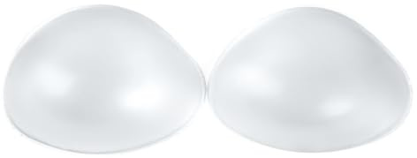 IVITA Bra Insert Pads Push Up Inserts de Soutien Gorge en Silicone Push Up Breast Pads Enhancer Rembourrage du Buste pour Maillot de Bain Bikini (Weiß, M-182g/Paar-Cup B)