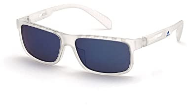 Adidas SP0023@5826X Brille, Blau verspiegelt, 58 Herren, Blau verspiegelt, 58