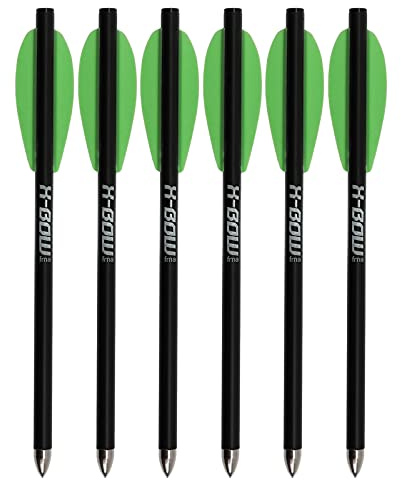 X-Bow FMA Bolzen - 6,5 Zoll - Carbon - 6er Pack; für unterschiedliche Ansprüche/Einsatzzwecke konzipiert, ideal geeignet für alle Pistolenarmbrüste ohne Leerschusssicherung; High Range