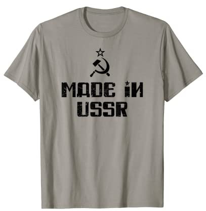 Made in USSR Sowjetunion Flagge Fahne Hammer Sichel Russland T-Shirt