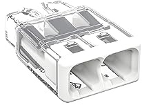 WAGO COMPACT splicing connector; for solid and stranded conductors; max. 4 mm²; 2-conductor; white cover; Surrounding air temperature: max 85°C (T85); 4,00 mm²; transparent, 2773-402 (120 pcs)