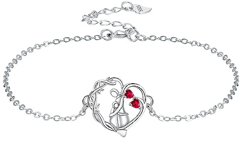 Yinsen Mutter und Tochter Armband 925 Sterling Silber Mit Geschenkbox-Geschenke für Mutter,Beste Mutti Schmuck zum Muttertag Geburtstag Weihnachten