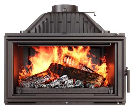 OutInFire Inserto para chimenea de leña de hierro fundido - W15 (13,5 kW) ECO