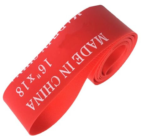 Fabater Fahrradreifen-Liner, Langlebiges Rotes PVC-Fahrradfelgenband für (16 Zoll)