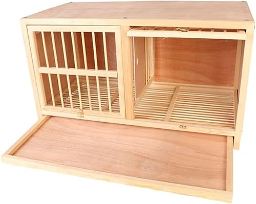 Vogelkäfig Massivholz Nistkasten Taubenpaarung Käfig Taubenrennen Heimtaubennest Taubenbedarf Das Design der Tür Drehbarer Türriegel