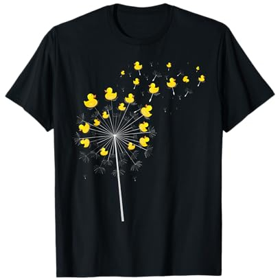 Dandelion Duckie Lover Duckling Bath Toy Ducky Rubber Duck T-Shirt