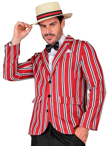 W WIDMANN MILANO Party Fashion - Kostüm 20er Jahre Outfit, Jackett, Fliege, Hut, Gentlemen, Showman, Faschingskostüme