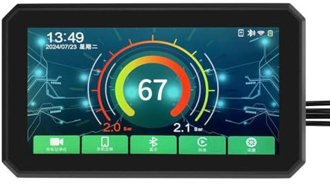 Qussedser Motorrad Navigation 5,5 Display Bildschirm GPS IP67 Wasserdicht Carplay Motorrad Wireless Android Auto Monitor