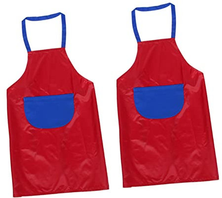 COLLBATH 2stücke Wasserdichte Malschürze Für Junge Mädchen Pvc-beschichtet Kinderschürze Zum Kochen Und Malen