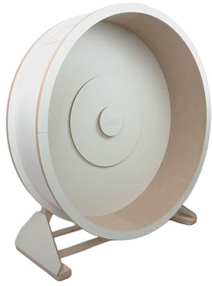 Elmato Katzenlaufrad Rocky Stand-Modell, 140 cm weiß/beige, 10697