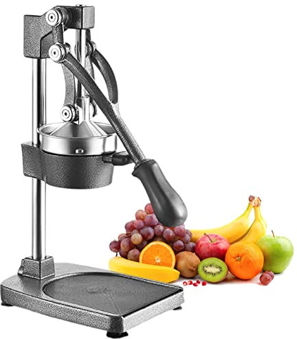 JYHHGDS Exprimidor Manual de cítricos Profesional, Prensa de Jugo de Hierro Fundido Resistente, exprimidor de Naranjas de Acero Inoxidable con Base Antideslizante para cítricos.