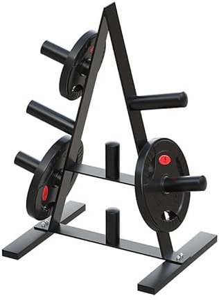 FIVMEN Hantelscheibenständer 7 Scheibenaufnahmen 50 mm Stahl Hantelständer Langhantelständer Hantelablage für Gewichtsscheiben Hantelscheiben bis 200 kg Belastbar