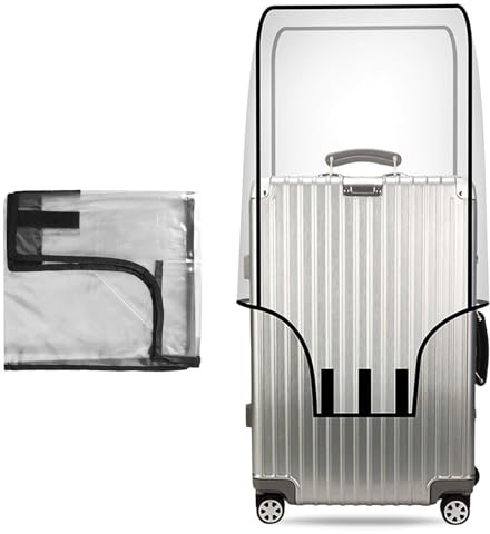 Disnace Copri Valigia, Coperture per Valigies Trasparenti, Copri Valigia in PVC, Custodia Protettiva per Valigia Impermeabile e Antipolvere, Riutilizzabile Coprivaligia per 30 Pollici