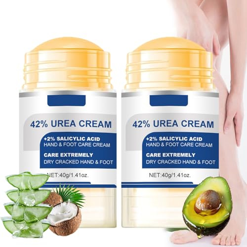 42% Urea Cream fotvårdskräm, fotkräm mycket torra fötter, hälbalsam lindrar klåda för torra, spruckna fötter, hälar, armbågar och händer, förhårdnader fotvårdskräm, anti-sprickbildning fotkräm