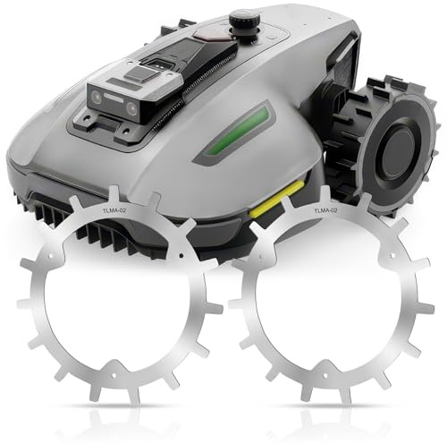 Punte per robot tosaerba in acciaio inox, per MAMMOTION YUKA Mini punte self centring per MAMMOTION 2 mm 210 mm, accessori per robot tosaerba con 6 viti in acciaio inox M4 x 12 mm