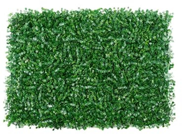 QAUUCP Tuiles d'herbe Artificielle éPaisses Mur végétal Artificiel 40 x 60 cm, haie, Tapis de Gazon, Panneaux Verdure, clôture, décoration d'intérieur, Fausses Plantes