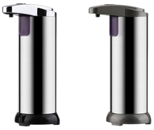 Uadme Dispenser automatico di sapone liquido con sensore intelligente Touchless disinfettante per cucina bagno argento