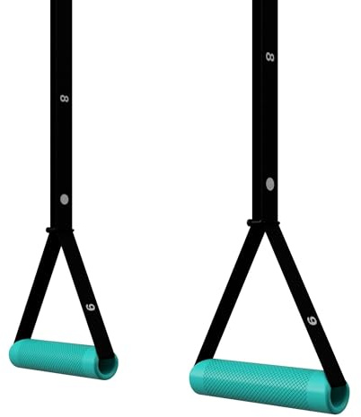 Kensui Nanobars V2 – Ultra-Compact Portable Suspension Trainer – Pocket-Sized Home Gym for Travel & Outdoor Workouts – 600lb Capacity – Dual Anchor System with Rotating Handles (Black)