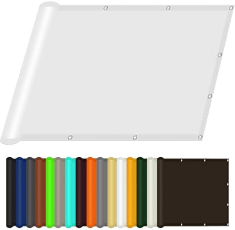 Voiles d'ombrage 2 x 3.5 m Imperméable Anti 95% UV Bâche Dombrages Protection Solaire pour Jardin Terrasse Balcon Patio Extérieur, Blanc