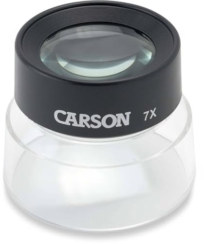 Carson LumiLoupe 7x Pre-Focused Stand Magnifier Loupe (LL-77)