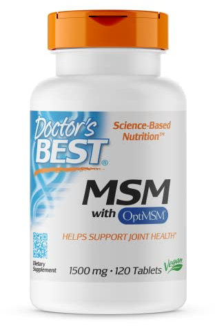 Doctor's Best MSM with OptiMSM Vegan, 1500mg - 120 Tablets