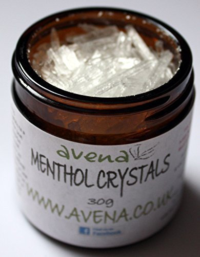 Menthol Crystals Quality UK Product 30g Oil Burner Inhalation Cleansing Congestion Naturally by Wellmadefairtrade