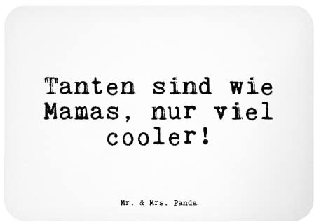 Mr. & Mrs. Panda Magnet Tanten sind wie Mamas,... - Geschenk, Mütter, Zitate, Motivmagnete, Spruch Sprüche Weisheiten Zitate Lustig Weisheit Worte,