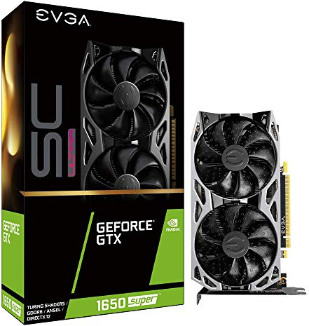 EVGA GeForce GTX 1650 SUPER SC GAMING, 04G-P4-1357-KR, 4GB GDDR6, Ventilador Doble, Backplate de Metal