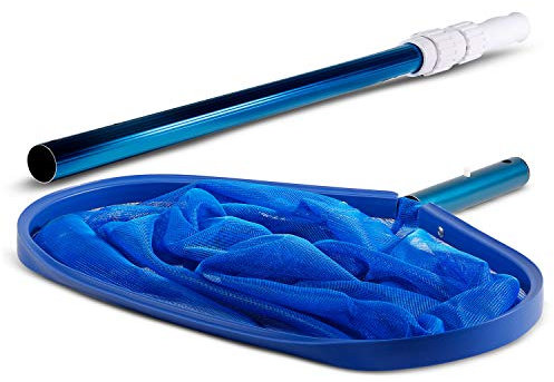 Kescher Set 10, Bodenkescher Aluminium, Teleskopstange kurz, Reinigung, Schwimmbecken, Pool, Quick Up, Bodenreinigung