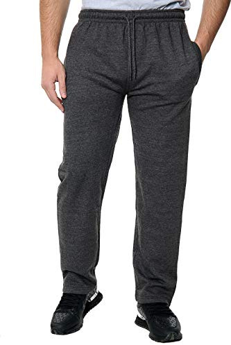 NY Deluxe Edition herr öppen fåll fleece underdel spårbyxor casual joggingbyxor UK storlek S till 5XL