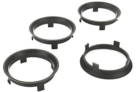LST 4x Zentrier Distanzringe Grau für Alufelgen Ø 57,1 mm - Ø 60,1 mm