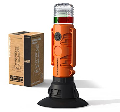 GOODSMANN Boat LED All Round Signal Light with Suction Cup & Magnetic Base for Boat Kayak