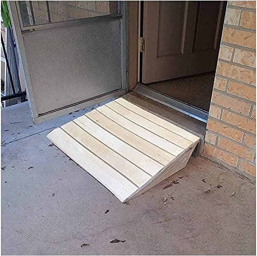 Handicap Ramps Wheelchair Ramp Wooden Threshold Ramp Anti-slip Surface Handicap Ramps For Car Front Door Yard Scooter Ramp Kerb Ramps Sturdy