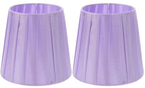DOITOOL 2pcs Cloth Lampshade Clip Light Lamp Shade Small Lamp Shade for Use in Bedroom