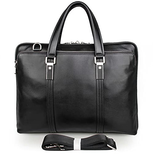 Herren Laptoptasche Arbeitstasche Handtasche, Herren Business Aktentasche 15,6 Zoll Laptop Portfolio Satchel Umhängetasche Handtasche Vintage echtes Leder Umhängetasche Laptop Businesstasche Schultert