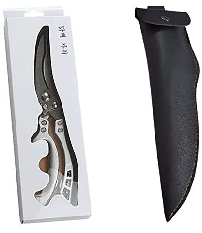 Kitchen Poultry Shears, Kitchen Knives Knife Chicken Bone Scissors Chicken Duck Fish Cutter Shears Stainless Steel (Black Case)