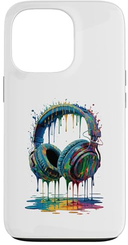 Gamer Headphones Paint Splash Music Lover DJ Case for iPhone 13 Pro