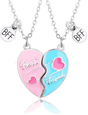 Halskette Ketten Schmuck Herren Frauen Anhänger Necklace Mode Herzförmige Halsketten Für Männer Frauen Magnet Gewinnen Liebe Charme DIY Schlüsselbein Kette Schmuck Geburtstag Party Pinkandgr