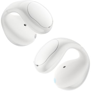 soundcore C30i by Anker, Open-Ear Earbuds, Clip-On Earphones, Lightweight Comfort, Stable Fit, Firm-Shell Design, Attachable Ear Grips, Big Drivers for Clear Audio, 30H Play(Renewed) (White)