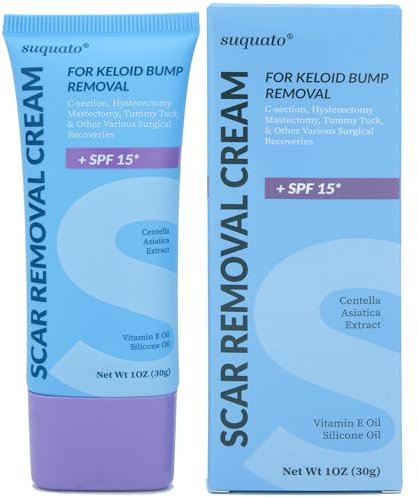 Advanced Silicone Scar Removal Cream for Keloid Bump Removal, Must have Gel for C Section, Hysterectomy, Mastectomy, Tummy Tuck, Surgical Scars, Acne Marks, Stretch Marks, Keloid Scars treatment