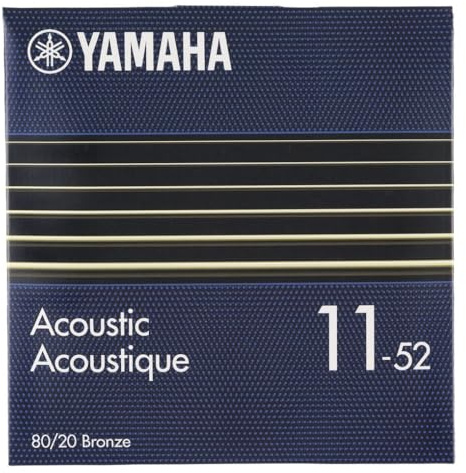 YAMAHA SA11 Strängar för Akustisk Gitarr – Custom Light (011-052), 80/20 Bronze