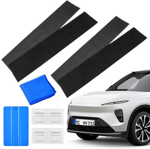 Qaestuan 2 Pz Porta Targa Auto Senza Cornice, Supporti per Targhe Auto, Portatarga Posteriore Senza Viti, Portatarga Universale, Resistente Alle Intemperie, Invisibile, per Tutte Le automobile, Moto